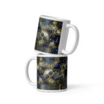 Valley of Tears and Bluebells: White glossy mug