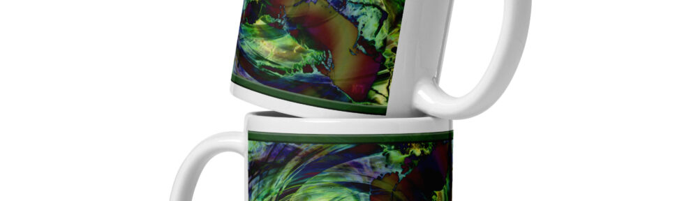 Waking From a Dream: White glossy mug Mugs waking from a dream