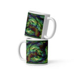 Waking From a Dream: White glossy mug