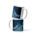 Wave Over Sandbank: White glossy mug