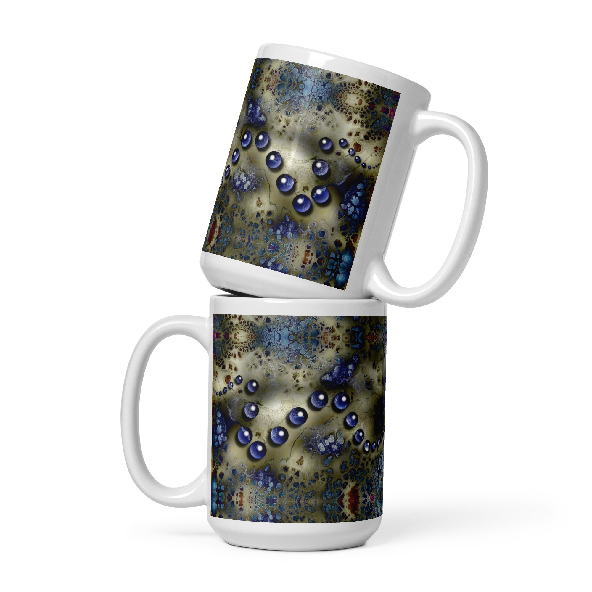 Valley of Tears and Bluebells: White glossy mug Mugs valley of tears and bluebells Valley of Tears and Bluebells: White glossy mug - Image 2
