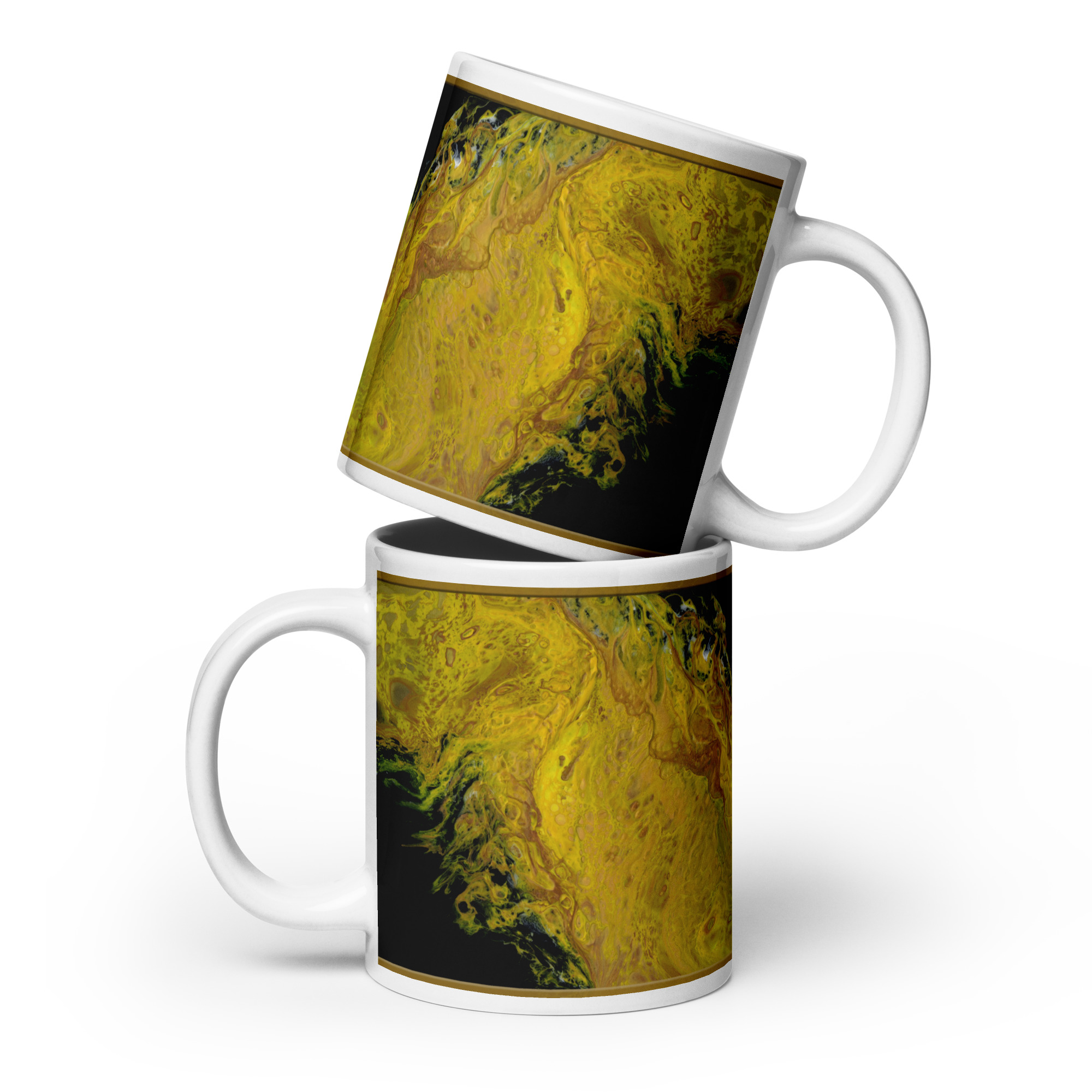 River of Gold: White glossy mug Mugs river of gold River of Gold: White glossy mug - Image 3